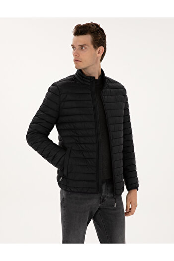 Pierre Cardin Siyah Kapitone Basic Mont 50313921-VR046