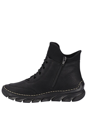 Rieker Women's sports boots, RIEKER, ANTISTRESS, 55069-00 black, -leather 36