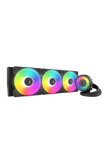 Arctic Cooler LGA1851, LGA 1700, AM4, AM5, liquid, 3 x 140mm P14 Pro ARGB, 800 – 2800, ARGB, black
