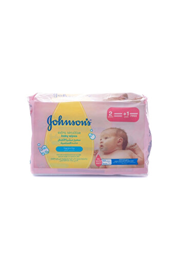 Johnson Johnson's Baby Ultra Sensitive Wipes 3 Pack