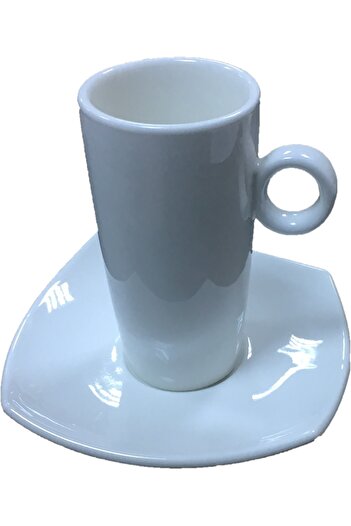 Moratti România Set of 12 cups and saucers for coffee, tea Moratti, porcelain 325 ml