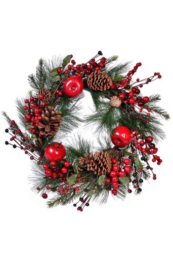 OEM Artificial wreath, Christmas decoration, winter holidays, diameter 30 cm