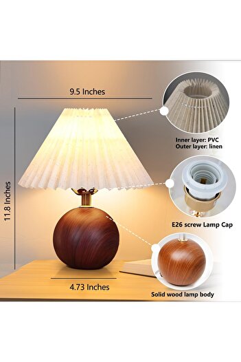 ALL İN Ceramic table lamp for bedroom, decorative desk lamps for living room, children's room, dorm, office