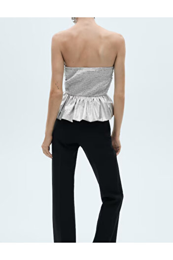 MANGO Mango top, silver