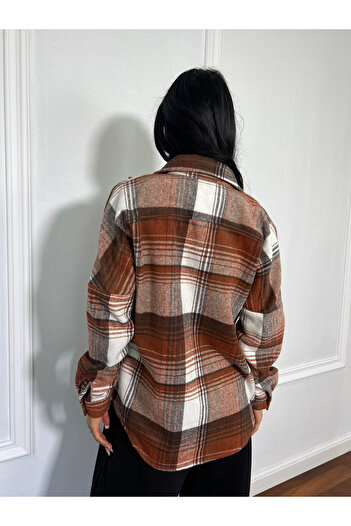 CC STORE KATHLEEN casual shirt, large check pattern, long sleeves