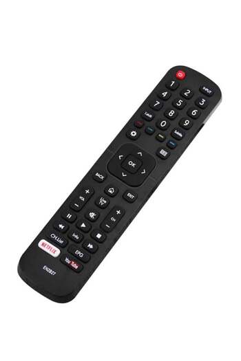 Generic Remote Control Replacement And Backup Accessory For Hisense Television Black