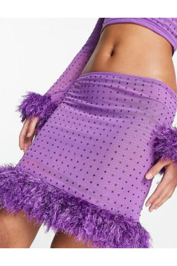 Miss Selfridge Miss Selfridge mini skirt, purple