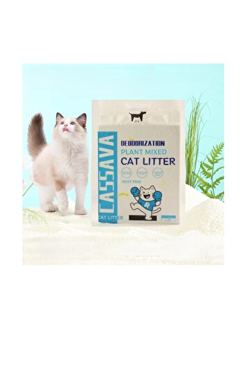 TaoTaoPets Innovative Cassava Plant Cat Litter,None Stick, Dust Free, Strong Water Adsorption & Deodorization