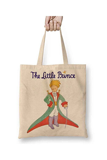 Toyaso The Little Prince Le Petit Prince White Tote Bag Long Handle Shopping Bag Beach Bag
