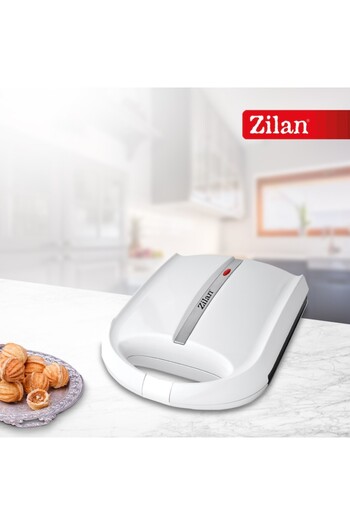 Zilan ZLN2809 Nut Maker, 24 Halves or 12 Whole Nuts, 1600W, Non-Stick Plates, White
