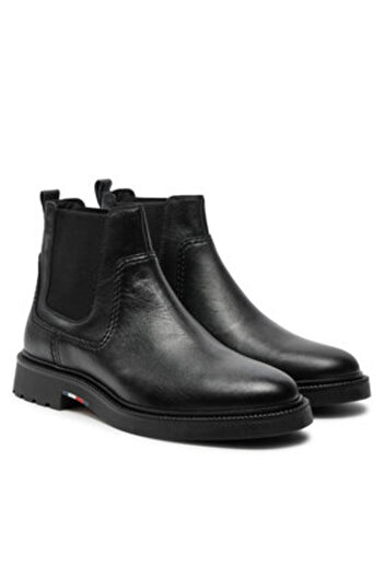 Tommy Hilfiger Ανδρικές Μπότες Chelsea FM0FM05184 Μαύρες