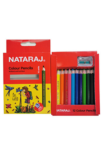 Nataraj Natraj Colour Pencils 12 Half Size