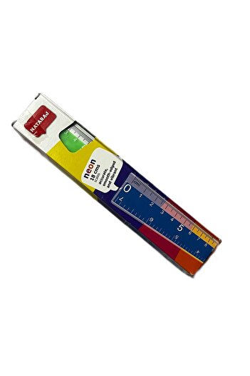 Nataraj Natraj Neon Ruler - 18 cm - Scale Neon - 18 cm. (1 Crtn 84 Pkts)