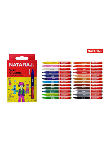 Nataraj Natraj Wax Crayon 16 Colours