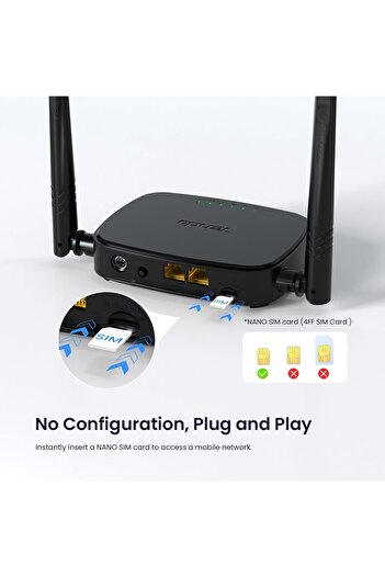 Tenda Router 4G SIM - Mobile WiFi Router 3G/4G Wireless Band 2.4 GHz, LTE Cat4, Fast Ethernet LAN/WA
