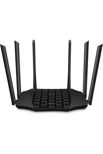 Tenda AC21 AC2100 Dual Band Gigabit Wireless Cable Router, Speed Up to 2100 Mbps, MU-MIMO, 5 Gigabit