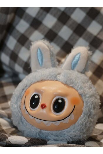Generic Labubu Blue Plush Keychain – Cute Bunny in Sweet Heartwarming Gift – No Blind Box