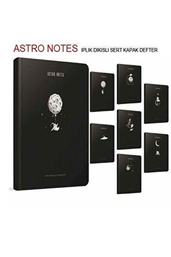 Gıpta Spiral Bound Cardboard Cover Astro Notes Notebook A6 80/1 7963 6087