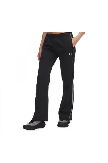 Under Armour 6003711 Ua Rival Flc Piped Pant Black-White Women's Sweatpants