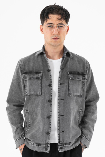 Souris Smoked Men's Denim Jacket Relax Fit Comfortable Fit