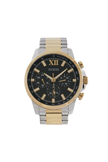 Guess Ανδρικό Ρολόι Ασημί, Χρυσό GW0900G5