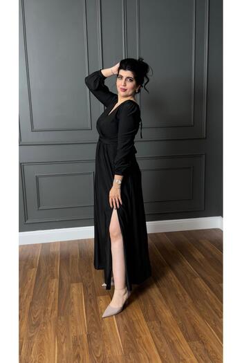 MILA WORLD New elegant plain women's dress