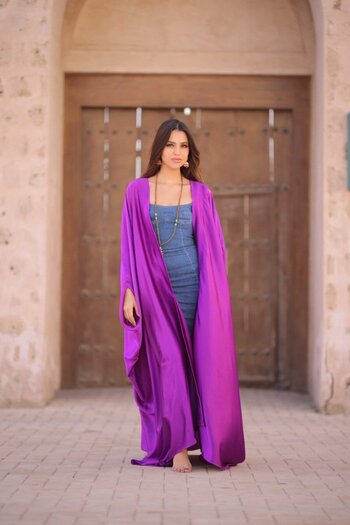 Yamama (يمامة) Abaya – Purple