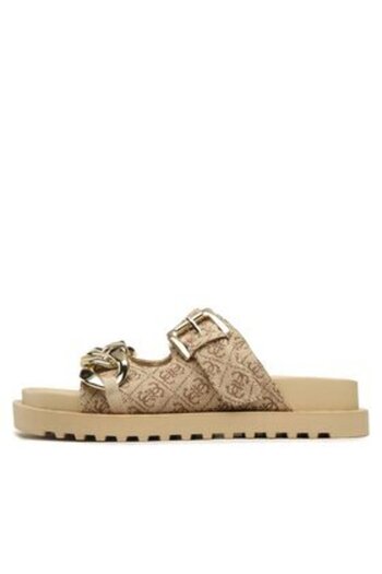 Guess Γυναικείες καφέ σαγιονάρες FL6FT2FAL03