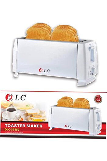 Generic DLC 37552 Toaster Maker | 1300W | 4 Slice Maker | WHITE COLOUR | 60 HZ