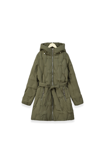 SETTY KOOP “Women's Long Puffer Coat with Hood & Belt – Winter Down Jacket for Cold Weather”geacă de iarnă damă