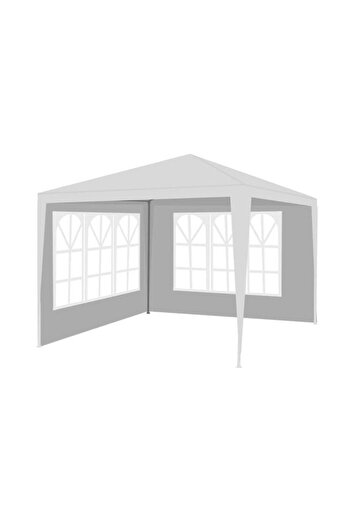 Selgot Garden Pavilion 3x3x2.5 m with 2 Side Walls, White