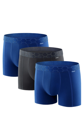 uniconf Set of 3 men's boxer shorts BB116R3SET made of cotton with lycra