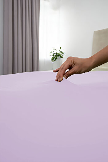 GAMA HOME 100% Cotton Fitted Sheet - 100X200 cm - 30 cm Edge Height - Organic and Comfortable