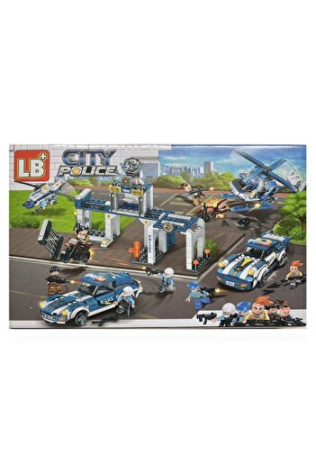 OEM Construction Set LB Plus City Police, Police Command Center, 244 Pieces
