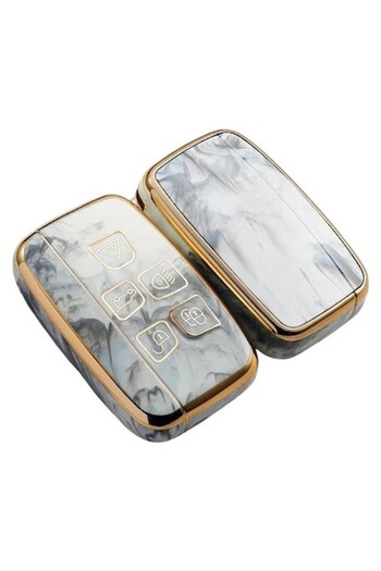 OEM Key Cover for Land Rover A9 Range Rover Sport Evoque Freelander 2 Jaguar XE XJ XJL XF Smoky White