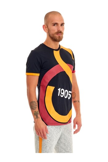Galatasaray Γνήσιο μπλουζάκι Unisex με άδεια χρήσης με μαύρο σήμα