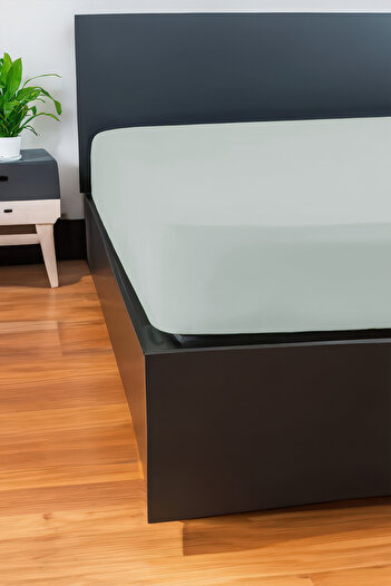 GAMA HOME 100% Cotton Fitted Sheet - 100X200 cm - 30 cm Edge Height - Organic and Comfortable