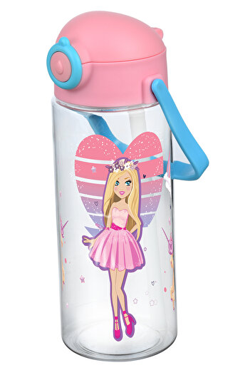 Emofom Focus Straw Bottle 400 ml Water Bottle with Locking Mechanism Children's Water Bottle Children's Water Bottle