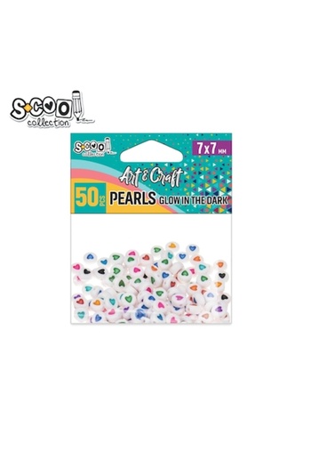 Vision XXI Set Glow-in-the-Dark Beads, 50 pcs, 7x7 mm,