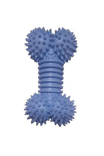 Vision XXI Rubber Bone with Spikes and Rings, Vision XXI, Blue 12cm