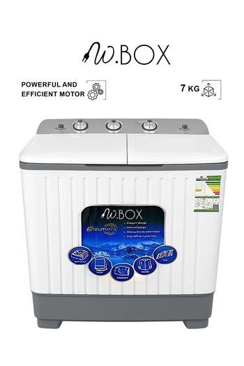 Wbox W Box Twin Tub Washing Machine - 7 kg - Top Load - White - WB9010L