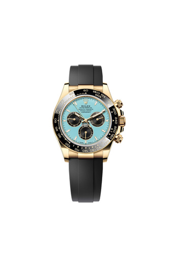 Rolex Cosmograph Daytona 126518 LN-0014 Oysterflex Yellow Gold Turquoise Dial 40 mm Men’s Watch