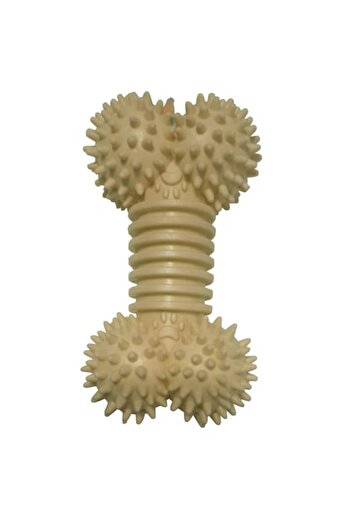 Vision XXI Rubber Bone with Spikes and Rings, Vision XXI, Yellow 12cm
