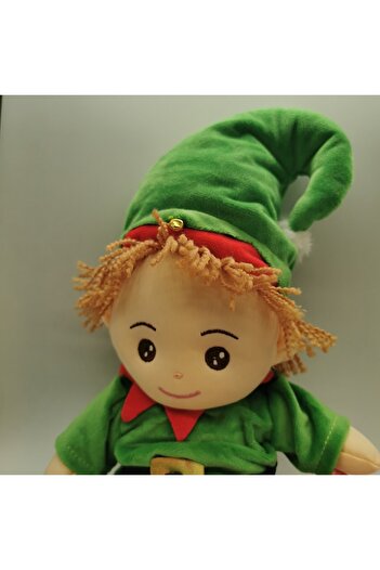 Vision Christmas Elf Plush Doll, 50 cm, Singing Romanian Carols