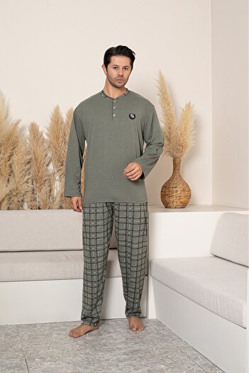 Sude HOMEWEAR Men's Plus Size Pajama Set