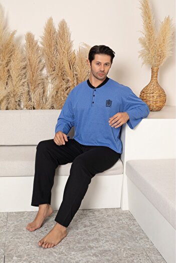 Sude HOMEWEAR Men's Plus Size Pajama Set