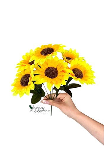 YAPAY ÇİÇEKÇİNİZ 5 Branches Artificial Sunflower Bunch