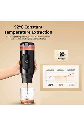Fipka DAUB Portable Espresso Machine, 2 in 1 Small Travel Electric Espresso Maker Compatible with Capsule
