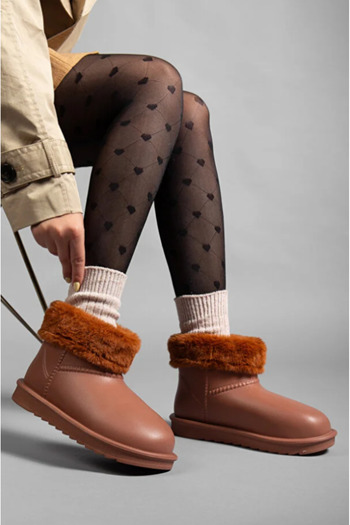 SHOUGO Women's Waterproof Daily Comfortable and Fur-Lined Boots