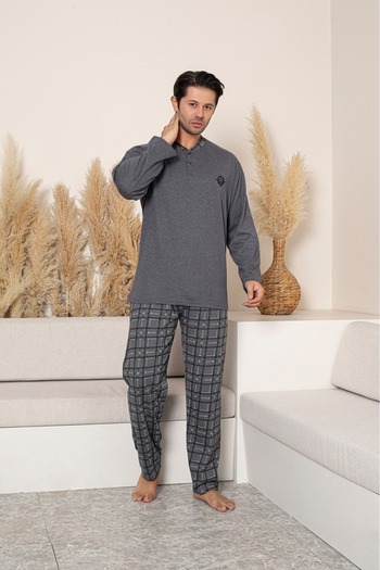 Sude HOMEWEAR Men's Plus Size Pajama Set